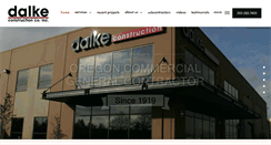 Desktop Screenshot of dalkeconstruction.com